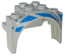 Plaatje in Gallery viewer laden, LEGO® Spatbord met Motief Licht Blauwachtig Grijs 18974pb01R