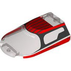 LEGO® Voorruit met Motief Doorzichtig Zwart 3384pb01