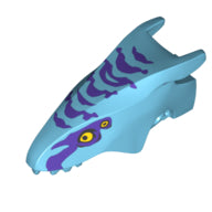 Plaatje in Gallery viewer laden, LEGO® Dier Onderdelen met Motief Medium Azuurblauw 1584pb02