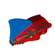 Plaatje in Gallery viewer laden, LEGO® los onderdeel Dier Onderdelen met Motief Rood 1582pb01