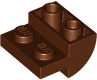LEGO® los onderdeel Dakpan Gebogen Roodachtig Bruin 1750