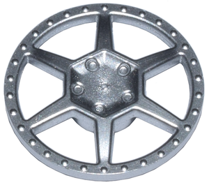 LEGO® los onderdeel Wiel Accessoire Metallisch Zilver 1900