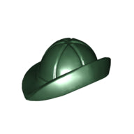 Plaatje in Gallery viewer laden, LEGO® los onderdeel Hoofddeksels in kleur Donkergroen 57881