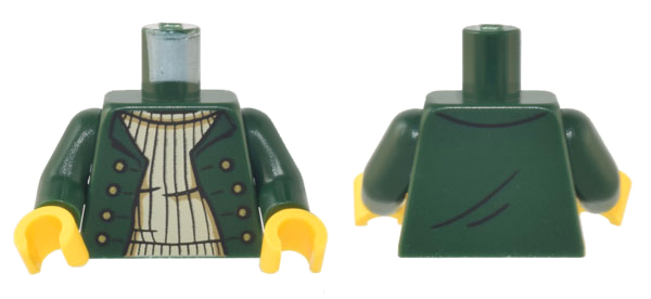 LEGO® los onderdeel Lijf met Motief Donkergroen 973pb4947c01