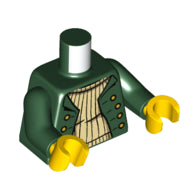 LEGO® los onderdeel Lijf met Motief Donkergroen 973pb4947c01