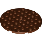 LEGO® los onderdeel Plaat Rond Roodachtig Bruin 74611