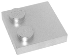 LEGO® los onderdeel Tegel Aangepast Metallisch Zilver 33909