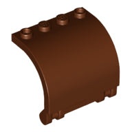LEGO® los onderdeel Paneel in kleur Roodachtig Bruin 18910