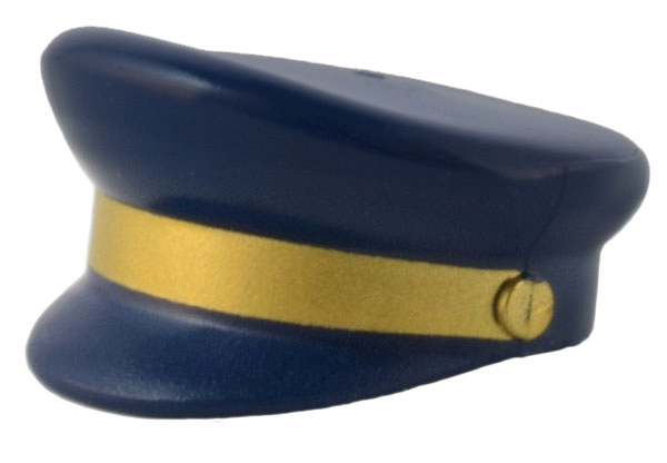 LEGO® los onderdeel Hoofddeksels Donkerblauw 12895pb06