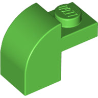 Plaatje in Gallery viewer laden, LEGO® los onderdeel Dakpan Gebogen in kleur Fel Groen 6091