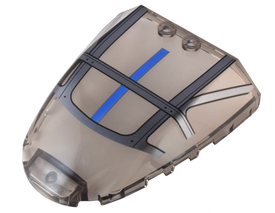 LEGO® Voorruit met Motief Doorzichtig Zwart 80222pb02