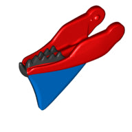 Plaatje in Gallery viewer laden, LEGO® los onderdeel Dier Onderdelen met Motief Rood 1583pb01