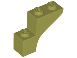 LEGO® los onderdeel Steen Boog in kleur Olijfgroen 88292