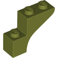 Plaatje in Gallery viewer laden, LEGO® los onderdeel Steen Boog in kleur Olijfgroen 88292