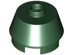 LEGO® los onderdeel Kegel in kleur Donkergroen 98100