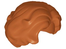 LEGO® los onderdeel Haar in kleur Donker Oranje 11256