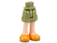 Plaatje in Gallery viewer laden, LEGO® los onderdeel Benen in kleur Olijfgroen 1826cc00pb001