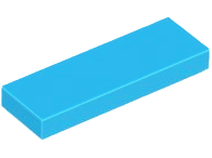 LEGO® los onderdeel Tegel Algemeen Donker Azuurblauw 63864