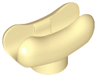 LEGO® los onderdeel Eten & Drinken in kleur Geelbruin 25386