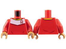 Plaatje in Gallery viewer laden, LEGO® los onderdeel Lijf met Motief Rood 973pb4961c06