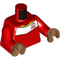 LEGO® los onderdeel Lijf met Motief Rood 973pb4961c06