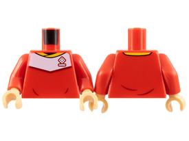 LEGO® los onderdeel Lijf met Motief Rood 973pb4961c03