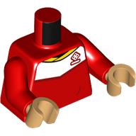 LEGO® los onderdeel Lijf met Motief Rood 973pb4961c03