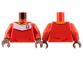 LEGO® los onderdeel Lijf met Motief Rood 973pb4961c02