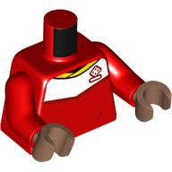 LEGO® los onderdeel Lijf met Motief Rood 973pb4961c02