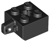 LEGO® los onderdeel Scharnier in kleur Zwart 30389b