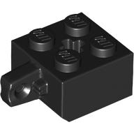Plaatje in Gallery viewer laden, LEGO® los onderdeel Scharnier in kleur Zwart 30389b
