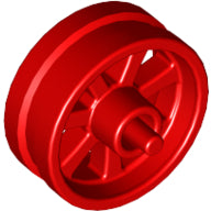 LEGO® los onderdeel Wiel in kleur Rood 50862
