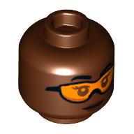LEGO® los onderdeel Hoofd Roodachtig Bruin 3626cpb3167