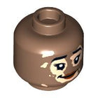 LEGO® los onderdeel Hoofd in kleur Medium Bruin 3626pb3169
