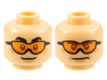 Plaatje in Gallery viewer laden, LEGO® los onderdeel Hoofd Licht Geelbruin 3626cpb3150