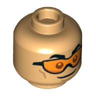 Plaatje in Gallery viewer laden, LEGO® los onderdeel Hoofd Licht Geelbruin 3626cpb3150