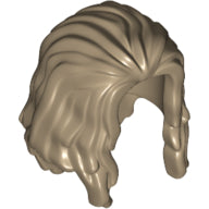 Plaatje in Gallery viewer laden, LEGO® los onderdeel Haar in kleur Donker Geelbruin 34316
