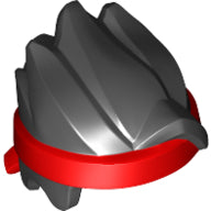 Plaatje in Gallery viewer laden, LEGO® los onderdeel Haar in kleur Zwart 66912pb01