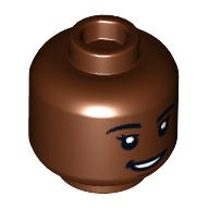 LEGO® los onderdeel Hoofd Roodachtig Bruin 3626pb3162