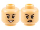 LEGO® los onderdeel Hoofd Licht Geelbruin 3626pb3172