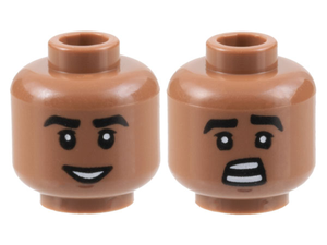 LEGO® los onderdeel Hoofd in kleur Licht Bruin 3626cpb3151