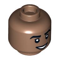 Plaatje in Gallery viewer laden, LEGO® los onderdeel Hoofd in kleur Licht Bruin 3626cpb3151