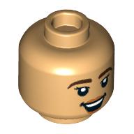 Plaatje in Gallery viewer laden, LEGO® los onderdeel Hoofd Licht Geelbruin 3626pb3171
