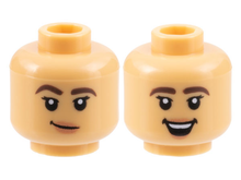 Plaatje in Gallery viewer laden, LEGO® los onderdeel Hoofd Licht Geelbruin 3626pb3171