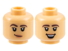 LEGO® los onderdeel Hoofd Licht Geelbruin 3626pb3171
