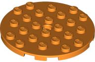Plaatje in Gallery viewer laden, LEGO® los onderdeel Plaat Rond in kleur Oranje 11213