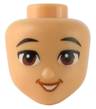 Plaatje in Gallery viewer laden, LEGO® los onderdeel Hoofd in kleur Licht Geelbruin 101094