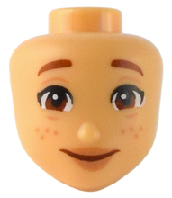 Plaatje in Gallery viewer laden, LEGO® los onderdeel Hoofd in kleur Licht Geelbruin 101096