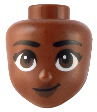 LEGO® los onderdeel Hoofd in kleur Roodachtig Bruin 101100