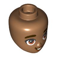 Plaatje in Gallery viewer laden, LEGO® los onderdeel Hoofd in kleur Medium Noga 101127